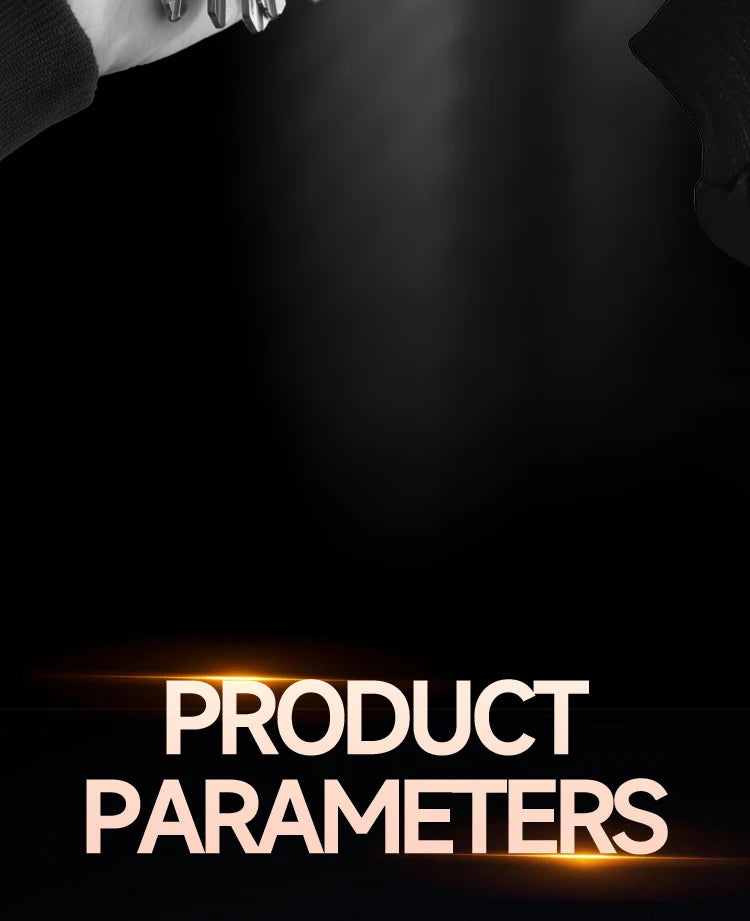 Section-intro graphic with the text Product Parameters on a dark background