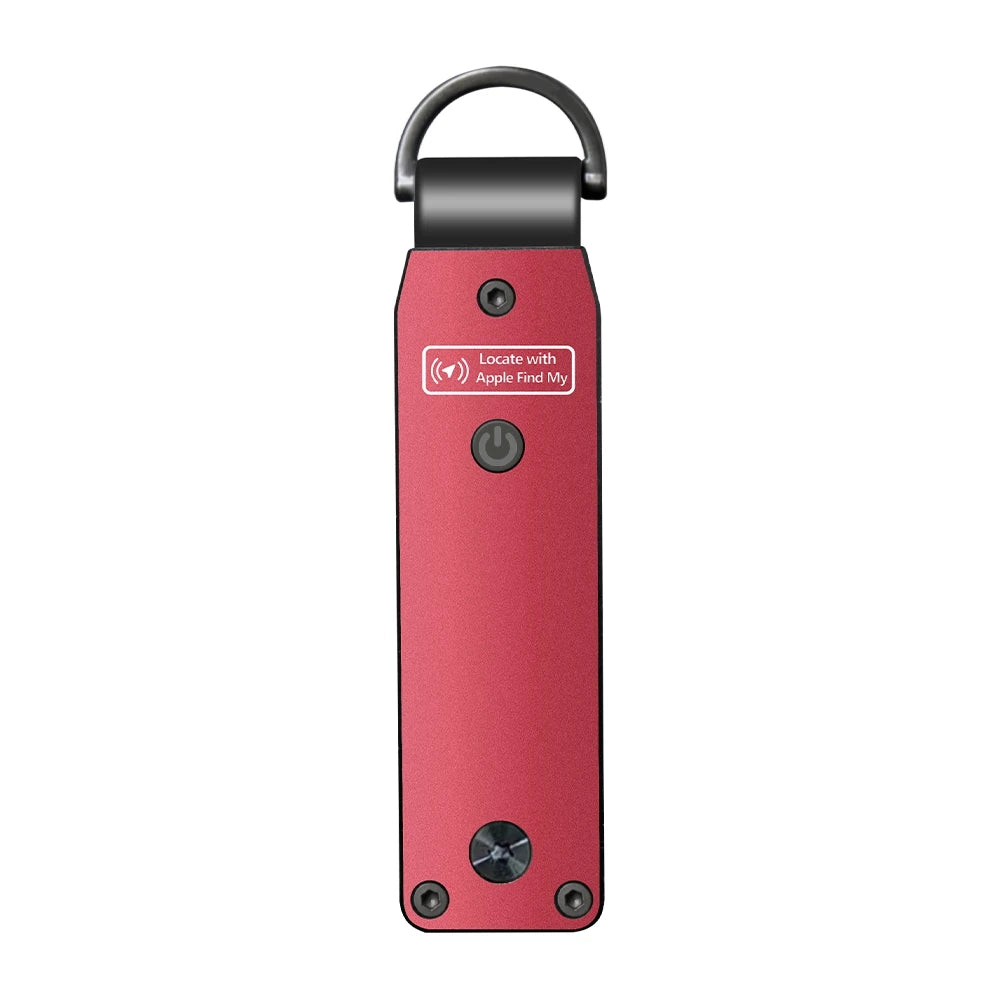 NURVION keychain shown in a maroon red finish