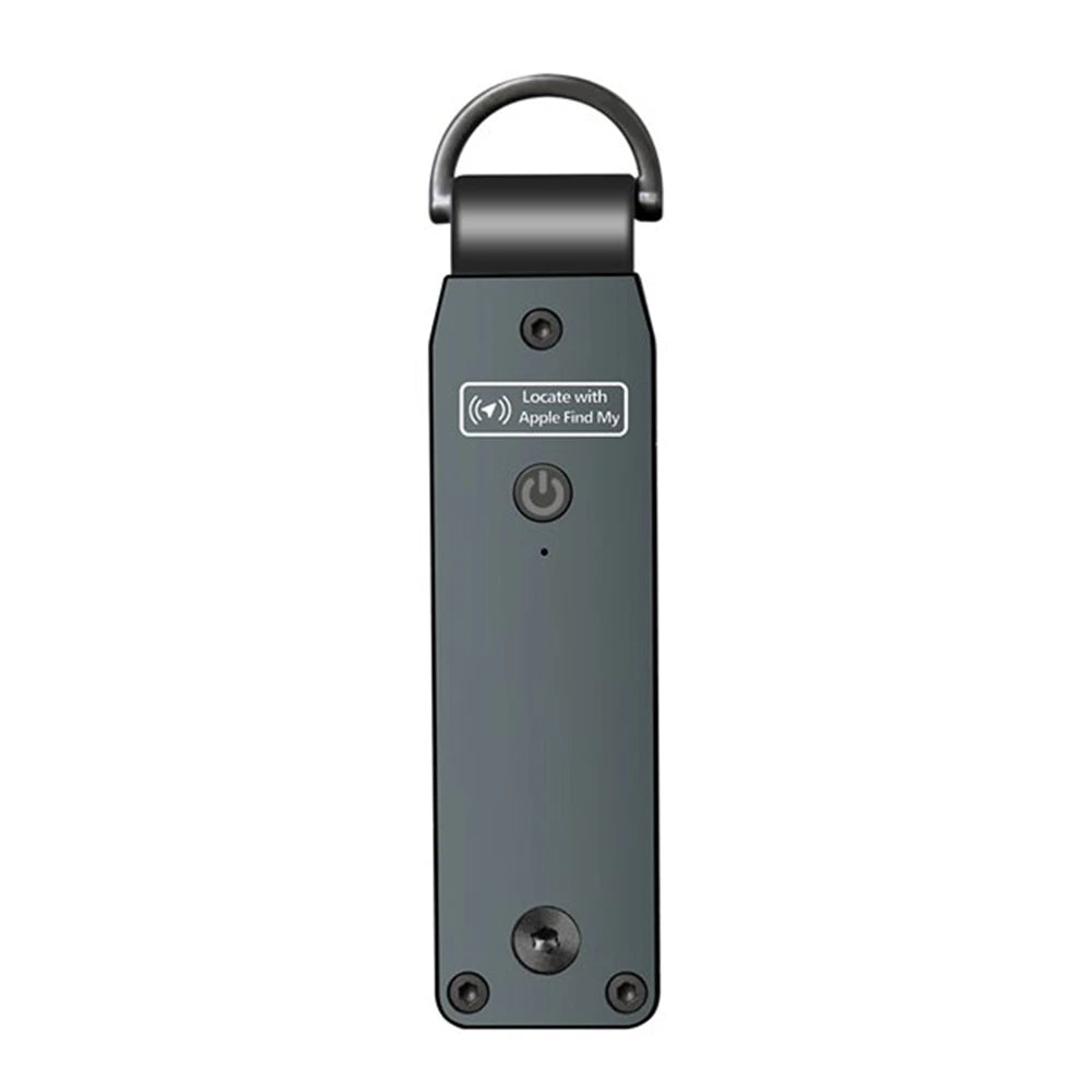 NURVION keychain shown in a dark slate-grey finish